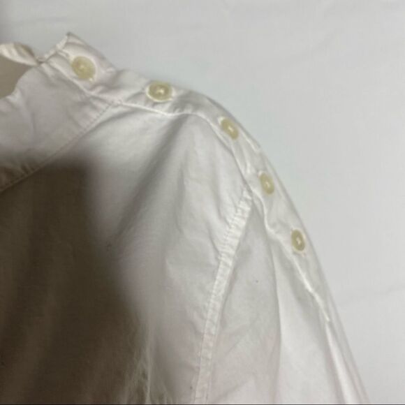 J. Crew Factory Womens White Pullover Top Size 14 Long Sleeve - Picture 6 of 10